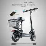 Hilop High-power Scooter 48v1000w Folding Electric Car Dual-drive Off-road Electric Scooter