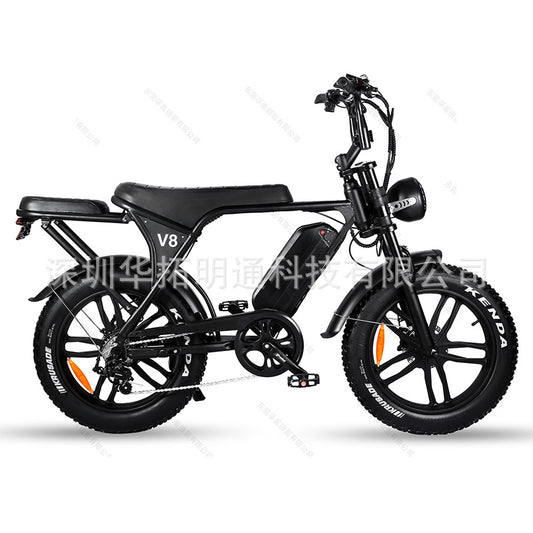 Factory Direct 20 Inch Fat Tire Off-road New Retro Snow Electric Bicycle Ouxi V8 Electric Car 73