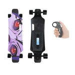 MUSULON Wood Speed Dragon Electric Skateboard Four-wheel Remote Control Double-turn-up Double-drive Walking Artifact Adult Beginner Skateboard
