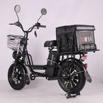 E-bike Princess Yilan Take-out Electric Bicycle 16*3.0 Fat Tire Delivery Electric Bicycle Source Factory Europe