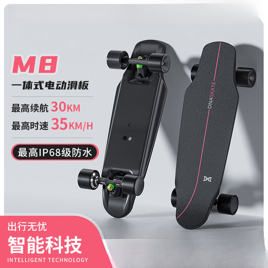 Electric Scooter Four-wheel Beginner Adult Skateboard Remote Control Small Fish Balance Dual-drive Walking Artifact
