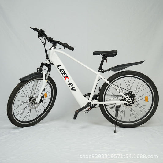 36V-Electric Power-assisted Mountain Bike Intelligent Anti-theft Single-speed Variable Speed Shift Bicycle Lithium Battery Bicycle
